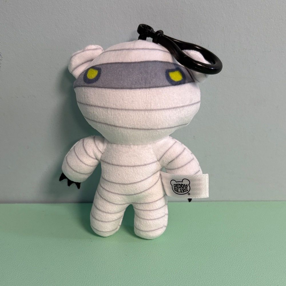 Deddy Bears Mummy Bear Plush Stuffed Keychain, Kids Plush Backpack Keychain